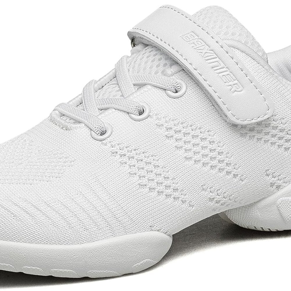 Girls Breathable Cheerleading Shoes Rubber Sole Athletic Training Sneakers